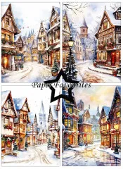 Paper Favourites - Christmas Main Street - A6 Paper Pack
