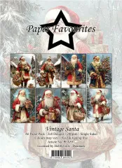 Paper Favourites - Vintage Santa - A6 Paper Pack
