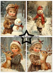 Paper Favourites - Vintage Winter - A6 Paper Pack