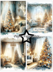 Paper Favourites - Christmas Trees - A6 Paper Pack