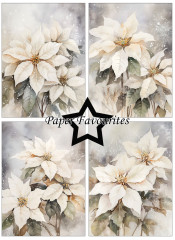 Paper Favourites - Poinsettia - A6 Paper Pack