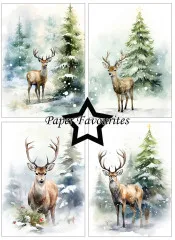 Paper Favourites - Reindeer - A6 Paper Pack