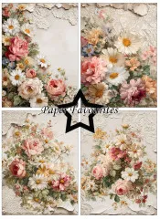 Paper Favourites - Vintage Flowers - A6 Paper Pack