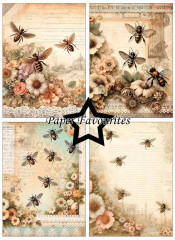 Paper Favourites -Bumble Blooms - A6 Paper Pack