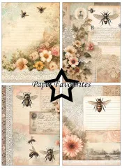 Paper Favourites -Bumble Blooms - A6 Paper Pack