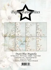 Paper Favourites - Dusty Blue Magnolia - A6 Paper Pack