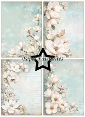Paper Favourites - Dusty Blue Magnolia - A6 Paper Pack