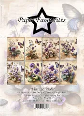 Paper Favourites - Vintage Violet - A6 Paper Pack