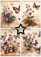 Paper Favourites - Vintage Violet - A6 Paper Pack