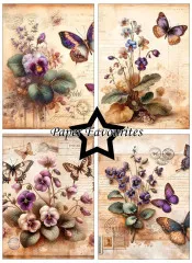 Paper Favourites - Vintage Violet - A6 Paper Pack