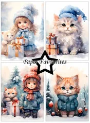 Paper Favourites - Cozy Winter Friends - A6 Paper Pack