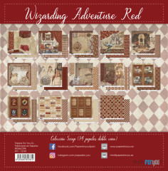 Wizarding Adventure - Red Collcetion - 12x12 Scrap Paper Pack