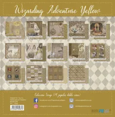 Wizarding Adventure - Yellow Collcetion - 12x12 Scrap Paper Pack