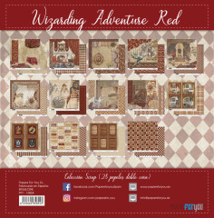 Wizarding Adventure - Red Collection - 8x8 Scrap Paper Pack