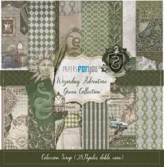 Wizarding Adventure - Green Collection - 8x8 Scrap Paper Pack