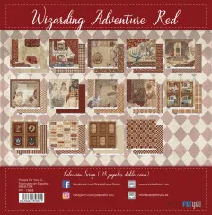 Wizarding Adventure - Red Collection - 6x6 Scrap Paper Pack