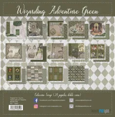 Wizarding Adventure - Green Collection - 6x6 Scrap Paper Pack