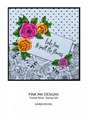 Pink Ink Designs Clear Stamps - Sweet Rose