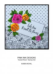 Pink Ink Designs Clear Stamps - Sweet Rose