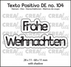 CREAlies Texto Positivo - Frohe Weihnachten