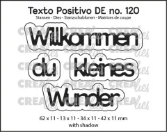 CREAlies Texto Positivo - Willkommen du Kleines Wunder