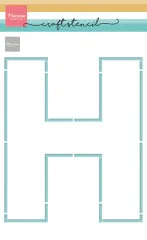 Craft Stencil - Buchstabe H