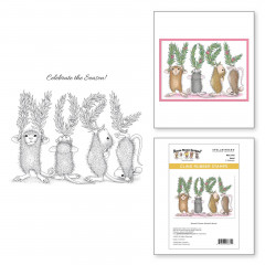 Spellbinders Cling Stamps - House Mouse - Noel