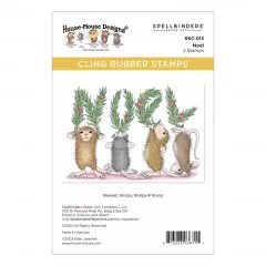 Spellbinders Cling Stamps - House Mouse - Noel