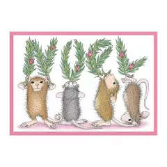 Spellbinders Cling Stamps - House Mouse - Noel