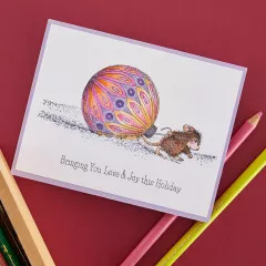 Spellbinders Cling Stamps - House Mouse - Bringing Christmas to You