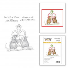 Spellbinders Cling Stamps - House Mouse - Mistletoe Kiss