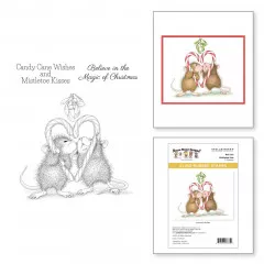 Spellbinders Cling Stamps - House Mouse - Mistletoe Kiss