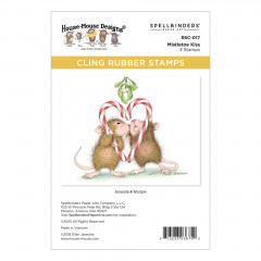 Spellbinders Cling Stamps - House Mouse - Mistletoe Kiss