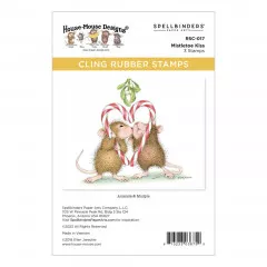 Spellbinders Cling Stamps - House Mouse - Mistletoe Kiss