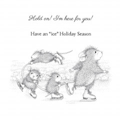 Spellbinders Cling Stamps - House Mouse - Hold On!