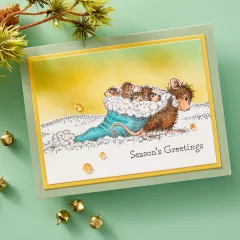 Spellbinders Cling Stamps - House Mouse Christmas Friends