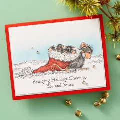 Spellbinders Cling Stamps - House Mouse Christmas Friends