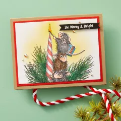 Spellbinders Cling Stamps - House Mouse Holiday Glow