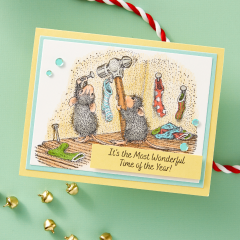 Spellbinders Cling Stamps - House Mouse Merry Little Christmas