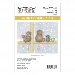 Spellbinders Cling Stamps - House Mouse Hot Cocoa Day