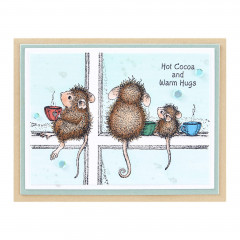 Spellbinders Cling Stamps - House Mouse Hot Cocoa Day