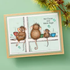 Spellbinders Cling Stamps - House Mouse Hot Cocoa Day