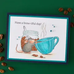 Cling Stamps - House-Mouse Heart and Soul - Brew-tiful Day