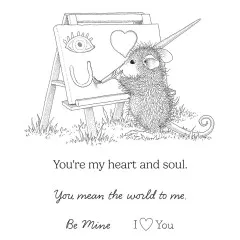 Cling Stamps - House-Mouse Heart and Soul - Heart and Soul