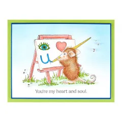 Cling Stamps - House-Mouse Heart and Soul - Heart and Soul