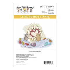 Cling Stamps - House-Mouse Heart and Soul - Stitched with Love
