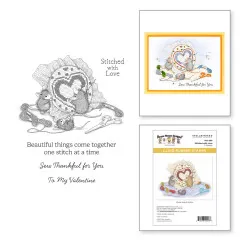 Cling Stamps - House-Mouse Heart and Soul - Stitched with Love