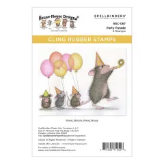 Cling Stamps - House-Mouse Party Parade - Party Parade