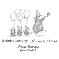 Cling Stamps - House-Mouse Party Parade - Party Parade