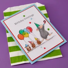 Cling Stamps - House-Mouse Party Parade - Party Parade